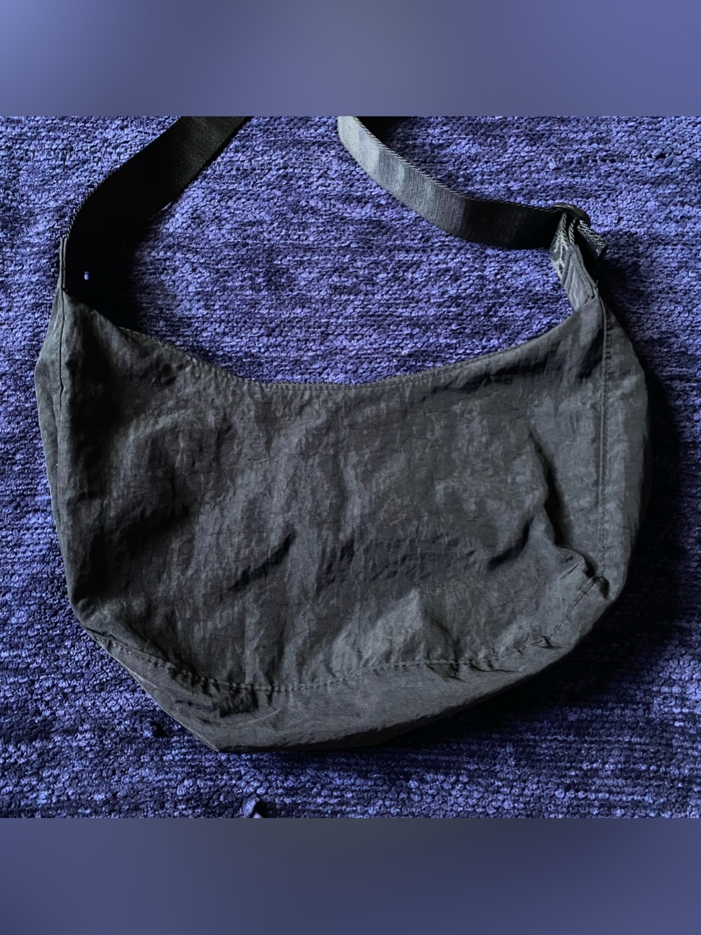 Baggu black medium crescent bag shorter strap size - Picture 5 of 7